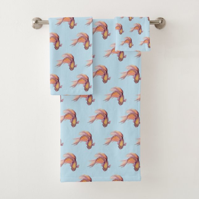 Conjunto De Toalhas Betta Fish Bath Totoset (Insitu)