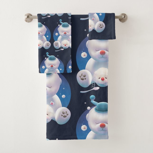 Conjunto De Toalhas Bichon Ice Shaver Dreamland (Insitu)