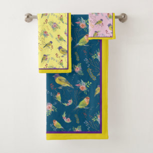 Conjunto De Toalhas Bird Botanical