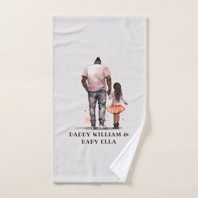Conjunto De Toalhas Black Padre e Filha Bond (5) (Toalha de mão)