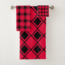 Conjunto De Toalhas Blob Harlequin rosa