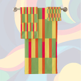 Conjunto De Toalhas Blocos de cores 3