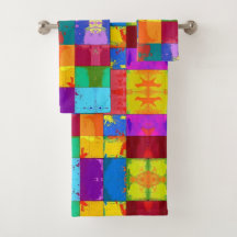 Blocos de cores de gradação de pop Art