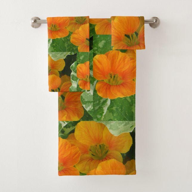 Conjunto De Toalhas Blossomas animados de Nasturtium (Insitu)