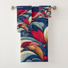 Conjunto De Toalhas Blue Flower Morris Art