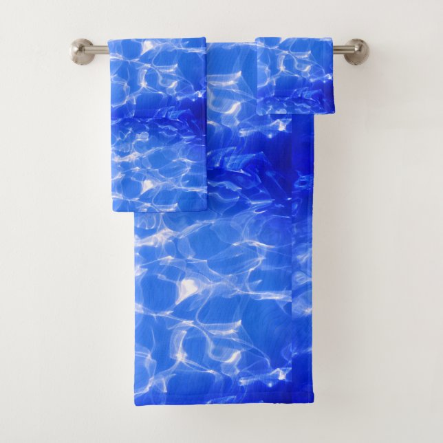 Conjunto de Toalhas Blue Ocean Swirl Dreams (Insitu)
