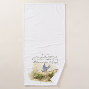 Conjunto De Toalhas Bluebird no poema Bluebird Victor Hugo