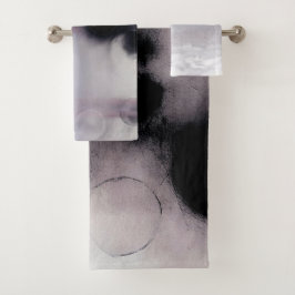 Conjunto De Toalhas Blush Orbit Abstract