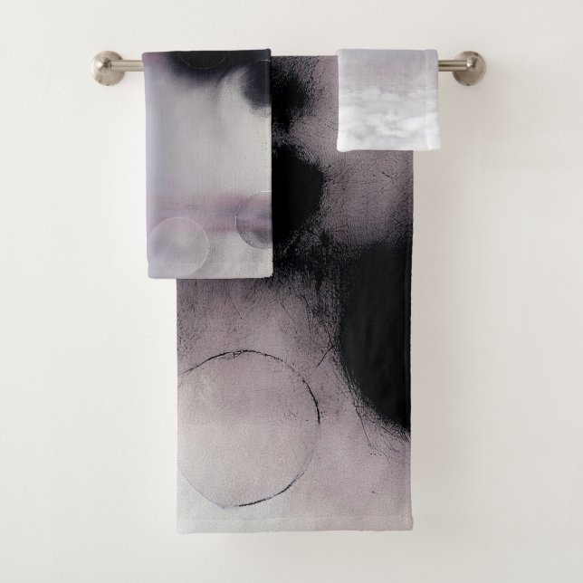 Conjunto De Toalhas Blush Orbit Abstract (Insitu)