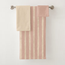 Boho Dusty Blush Pink e Stripes de Creme