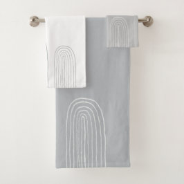 Conjunto De Toalhas Boho Meio Século Chic Arco-íris