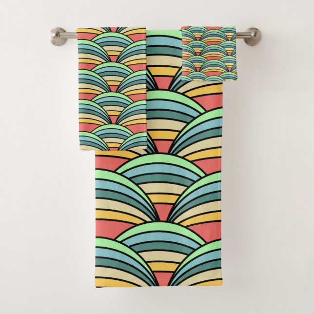 Conjunto De Toalhas Boho Rainbows (Insitu)