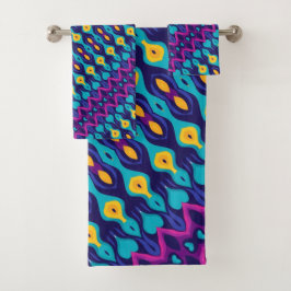 Conjunto De Toalhas Boho Teardrop Tides