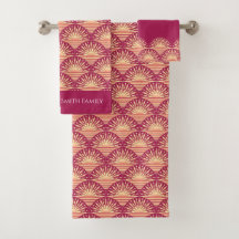 Boho Tropical Rosa, pôr do sol Dourado/nascer do s