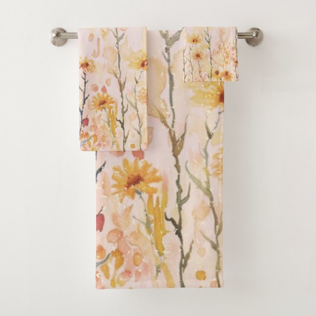 Conjunto De Toalhas Boho Vintage Wildflower (Insitu)