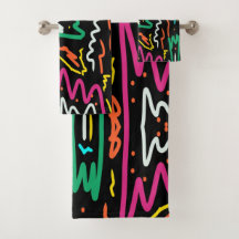 Bold Neon Contrast Party Abstrato