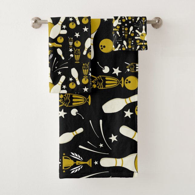 Conjunto De Toalhas Boliche de dez pinos para casa (Insitu)