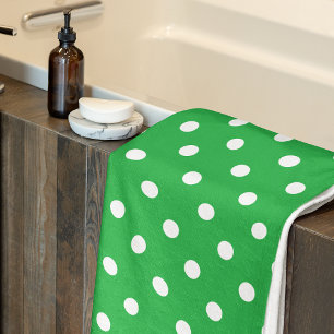 Conjunto De Toalhas Bolinha Verde