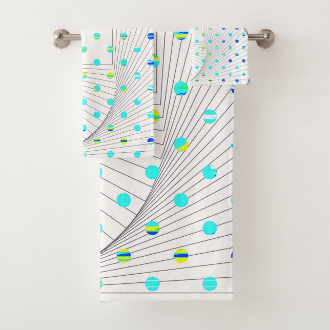 Conjunto De Toalhas Bolinhas Geométrico (Insitu)