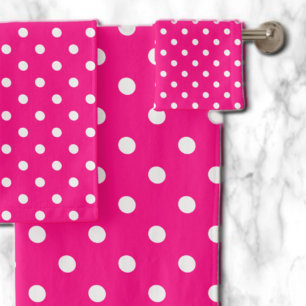 Conjunto De Toalhas Bolinhas rosa