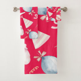 Conjunto De Toalhas Bom aniversário