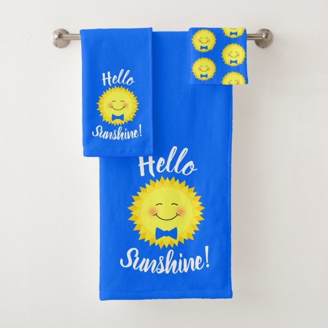 Conjunto De Toalhas Bonito Alô Sunshine (Insitu)