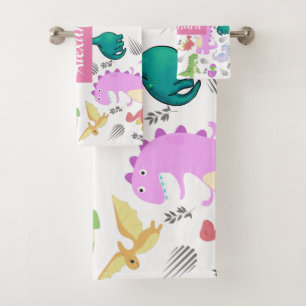 Conjunto De Toalhas Bonito Dino Toddler
