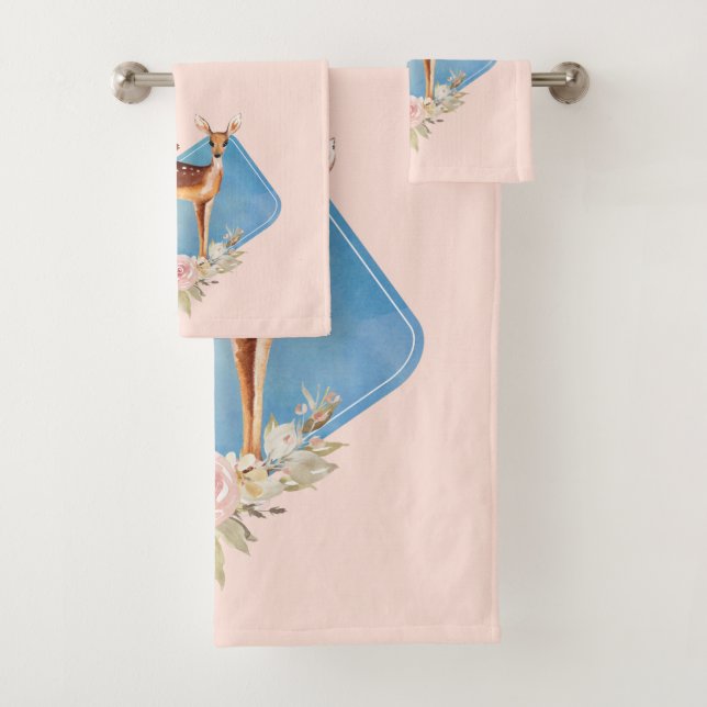 Conjunto De Toalhas Bonito Doe Marrom com Pontos Brancos (Insitu)