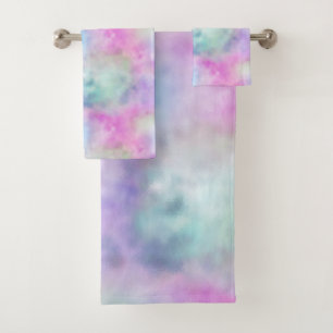 Conjunto De Toalhas Bonito Pastel Rainbow Cloud BATHROOM TOWEL SET