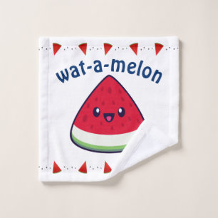 Conjunto De Toalhas Bonito Sorriso Kawaii Watermelon