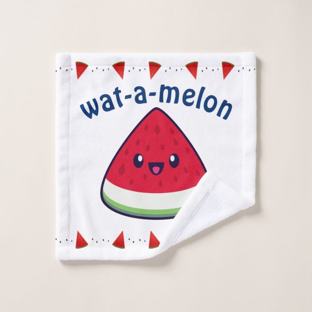 Conjunto De Toalhas Bonito Sorriso Kawaii Watermelon (Pano de lavar)