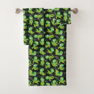Conjunto De Toalhas Boo Octopus Green Kids Clothing & Décor