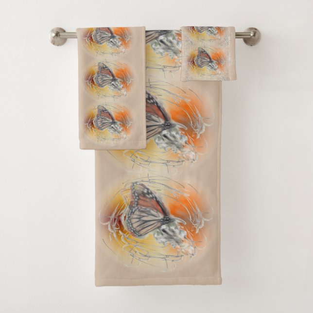 Conjunto De Toalhas Borboleta Birthday (Insitu)