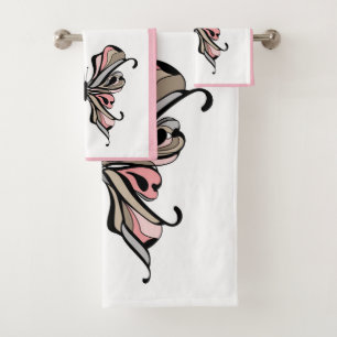 Conjunto De Toalhas Borboleta de renda