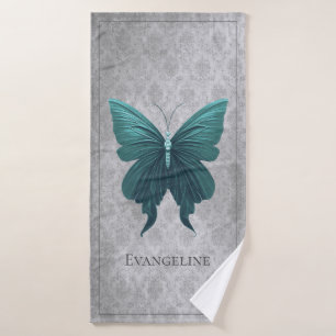Conjunto De Toalhas Borboleta de Teal Jeweled