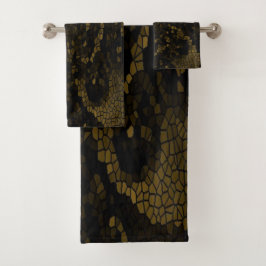 Conjunto De Toalhas Borboleta De Vidro Olivada