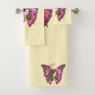 Conjunto De Toalhas Borboletas 3