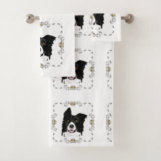 Conjunto De Toalhas Border Collie 