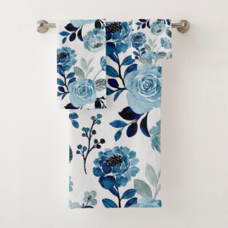 Conjunto De Toalhas Botânica do Marinho de aquarela