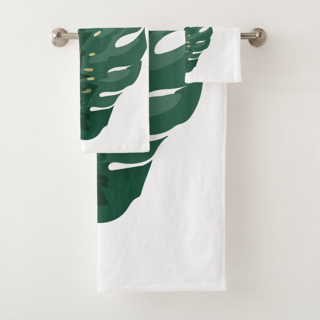 Conjunto De Toalhas Botânico Artístico em Aquarela (Insitu)