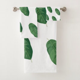Conjunto De Toalhas Botânico Artístico em Aquarela