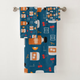 Conjunto De Toalhas Bourbon Pattern