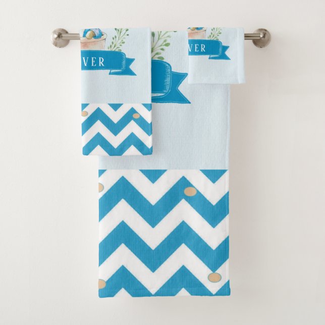 Conjunto De Toalhas Boy Peter Rabbit Blue Bath Totod (Insitu)