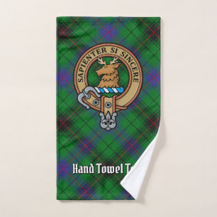 Conjunto De Toalhas Brasão do Clã Davidson sobre Tartan