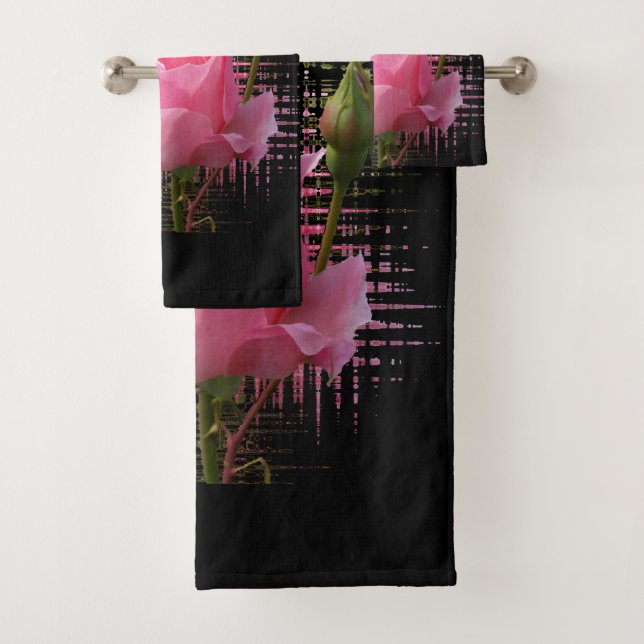 Conjunto De Toalhas brecha rosa rosa rosa rosa (Insitu)