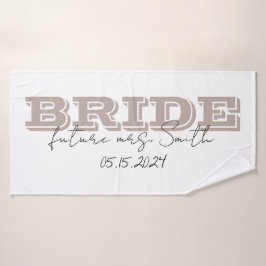 Conjunto De Toalhas Bride Towel, Personalized Gift