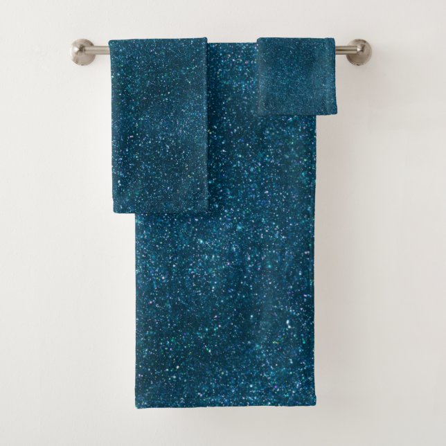 Conjunto De Toalhas Brilhante Verde da Meia-Noite (Insitu)