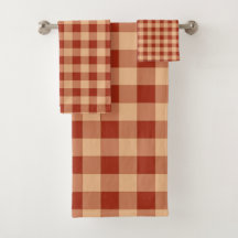 Brown Checkered Gingham Pattern