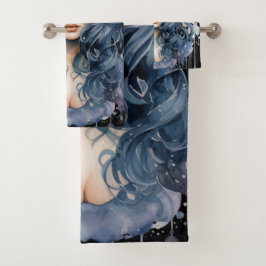 Conjunto De Toalhas Bruxa de Aquarela [1]