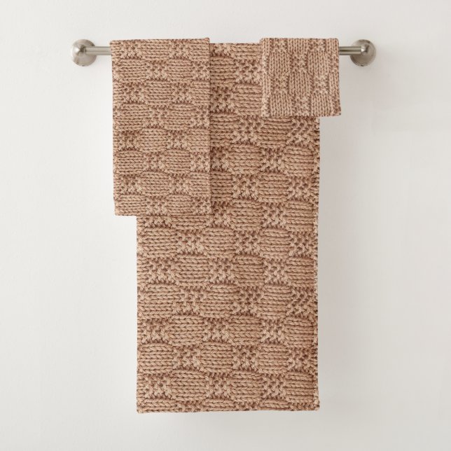 Conjunto De Toalhas Bubble Knit Stitch Patterch de Shirley Taylor (Insitu)